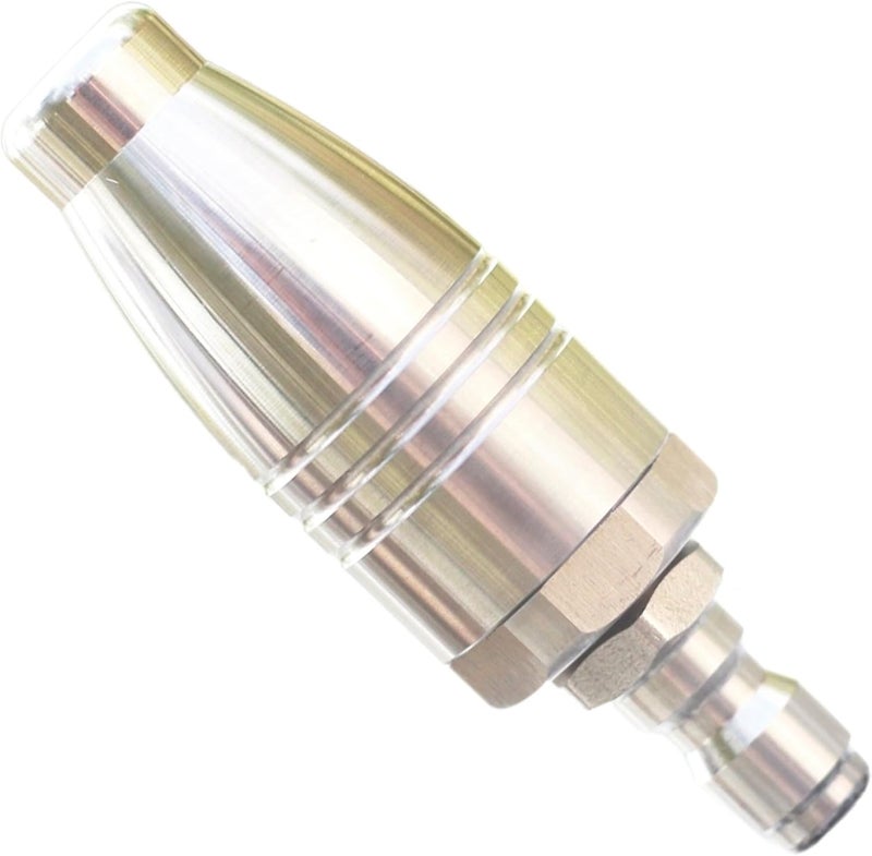TeenGo Turbo Nozzle Pressure Washer Tips, SUS 304 Stainless Steel 360°Rotating Turbo Nozzle Tips for Pressure Washer Power Washer 3600 PSI Max with 1/4”Quick Connector, 4.0 Orifice, 4.0 GPM, 180 °F - Image 1